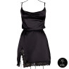 Amour by Le Desir Robe Fendue Grande Taille Krystal Noir
